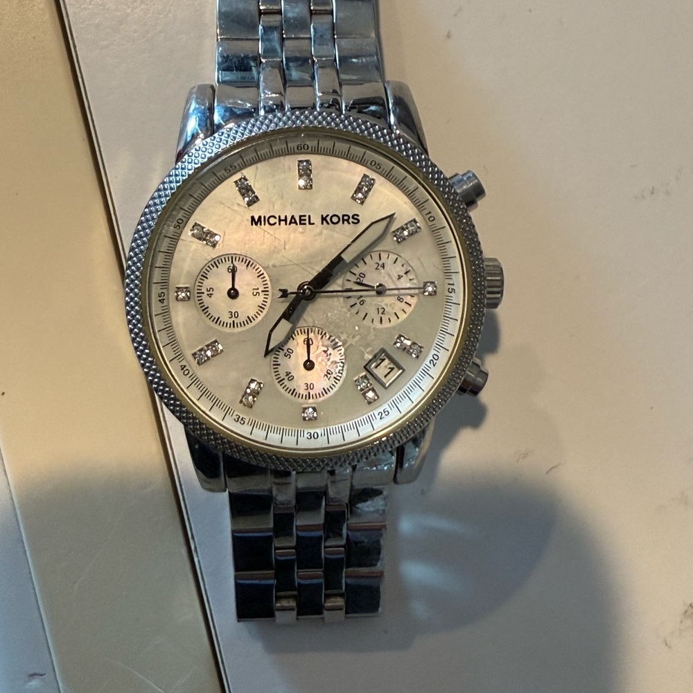 Michael Kors Silver Chronograph Men's Watch